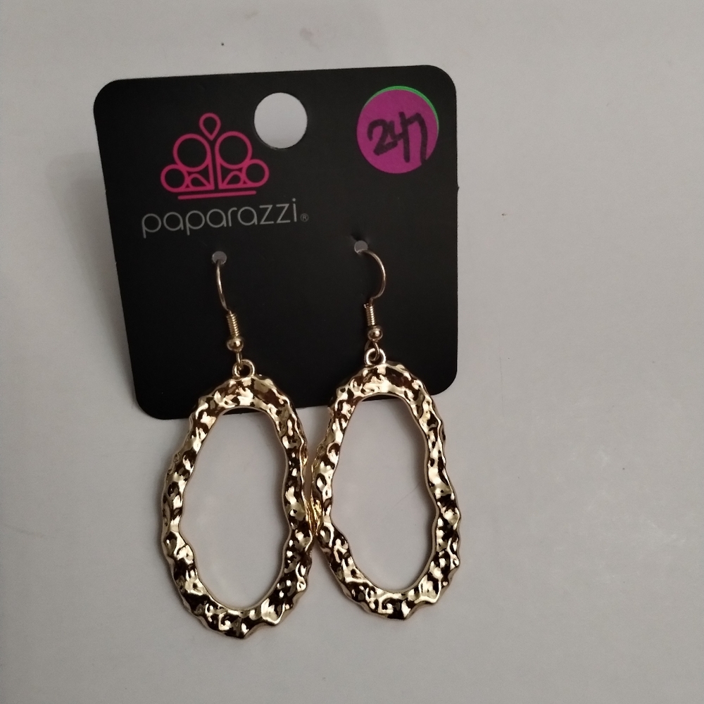 Gold earrings